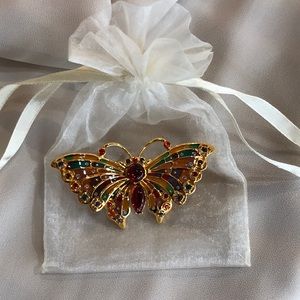 Rare Jeweled Rainbow Butterfly by Joan Rivers